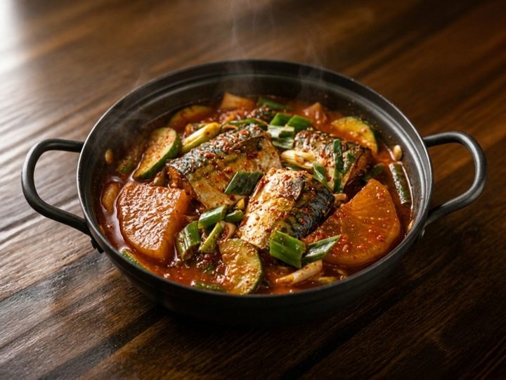 고등어조림 (Braised Mackerel)