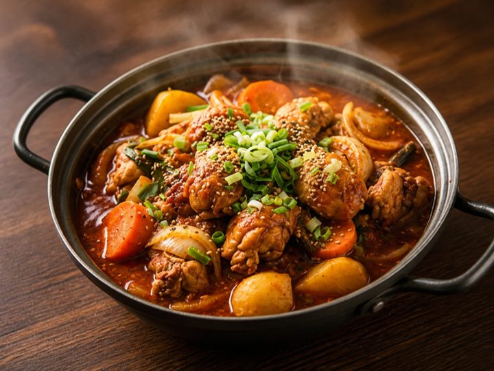 닭도리탕 (Spicy Braised Chicken)
