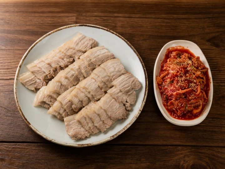 보쌈 (Boiled Pork for Wraps)